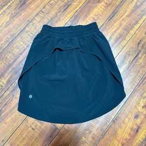 Lululemon Hotty Hot Skort Size 2 Lined BLACK High Rise